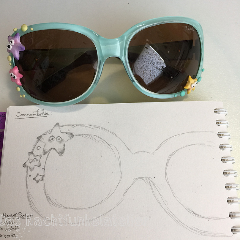 Fimo Sonnenbrille Skizze Kopie